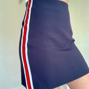 Sporty Stripe Mini / A-line Skirt New With Tags!